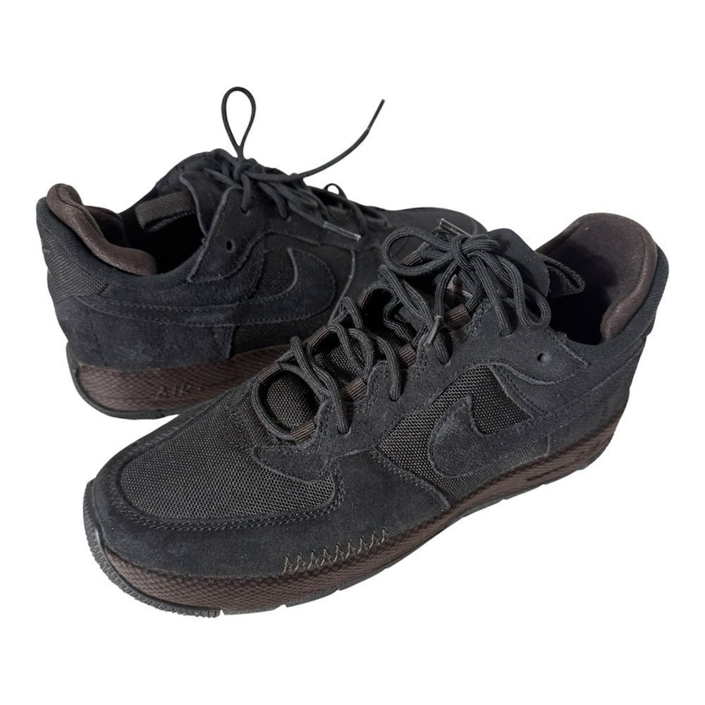 Nike Air Force 1 Wild Women’s Black Velvet Brown FB2348 Athletic Sneaker Size 8 - Picture 2 of 8